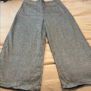 Topshop Black and White Striped Pants